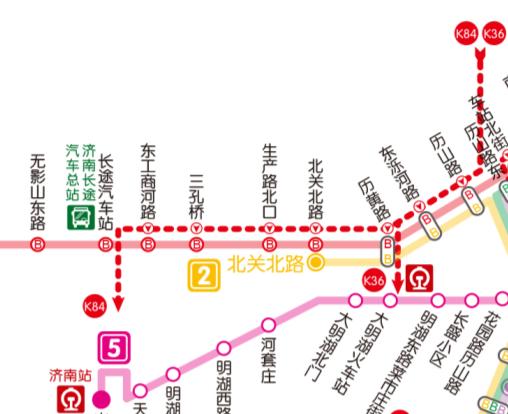普通公交要提速了!济南6条常规公交进入brt专用车道