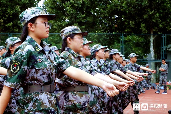 组图|直击广饶一中军训现场 感悟青春力量