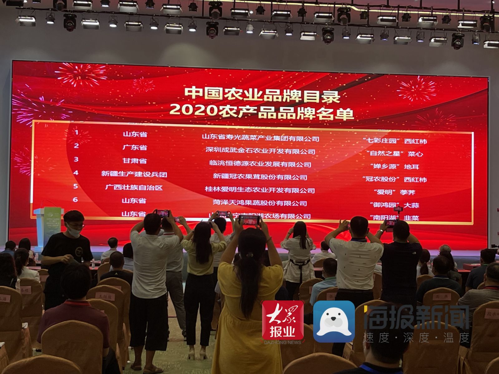 108个农产品品牌入选 中国农业品牌目录2020农产品品牌在青岛发布